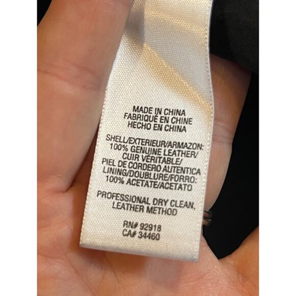 Black Leather Shorts brand is BIRD by Juicy Couture Size 8 - Picture 6 of 6